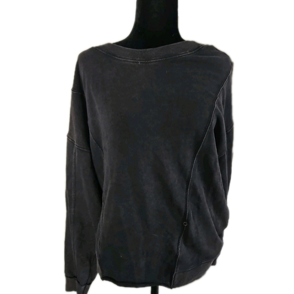 Free People Movement Womens Faded Black Go For Gold Reversible Pull Over M - Picture 4 of 16